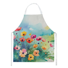 Load image into Gallery viewer, Anemones in Watercolor Apron – Artist-Designed Kitchen, BBQ &amp; Craft Apron