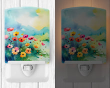 Load image into Gallery viewer, Anemones in Watercolor Ceramic Night Light