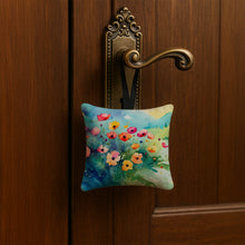 Load image into Gallery viewer, Anemones in Watercolor Hanging Square Fabric Ornament 3.5 × 3.5