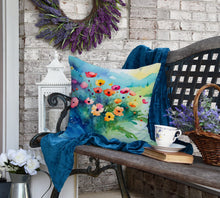 Load image into Gallery viewer, Anemones in Watercolor Throw Pillow