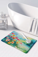 Load image into Gallery viewer, Anemones in Watercolor Memory Foam Kitchen Mat