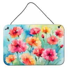 Load image into Gallery viewer, Carnations in Watercolor Wall or Door Hanging Prints