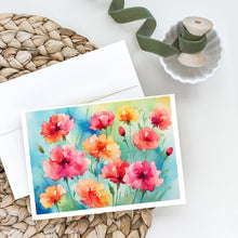 Load image into Gallery viewer, Carnations in Watercolor Greeting Cards -  Blank Note Cards – 8-Pack of Artist-Designed Cards with Envelopes