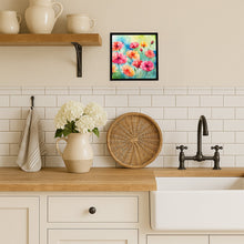 Load image into Gallery viewer, Carnations in Watercolor Framed Metal Print