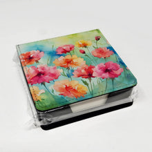Load image into Gallery viewer, Carnations in Watercolor PU Leather Note Paper Holder
