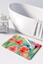 Load image into Gallery viewer, Carnations in Watercolor Memory Foam Kitchen Mat