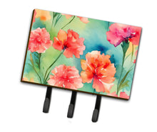 Load image into Gallery viewer, Carnations in Watercolor Leash or Key Holder