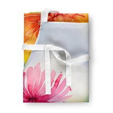 Load image into Gallery viewer, Chrysanthemums in Watercolor Apron – Artist-Designed Kitchen, BBQ &amp; Craft Apron