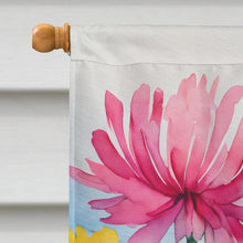 Load image into Gallery viewer, Chrysanthemums in Watercolor House Flag