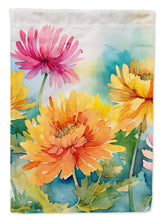 Load image into Gallery viewer, Chrysanthemums in Watercolor House Flag