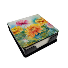 Load image into Gallery viewer, Chrysanthemums in Watercolor PU Leather Note Paper Holder