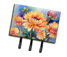Load image into Gallery viewer, Chrysanthemums in Watercolor Leash or Key Holder