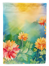 Load image into Gallery viewer, Chrysanthemums in Watercolor House Flag