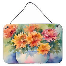Load image into Gallery viewer, Chrysanthemums in Watercolor Wall or Door Hanging Prints