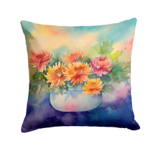 Load image into Gallery viewer, Chrysanthemums in Watercolor Throw Pillow
