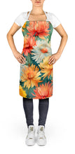 Load image into Gallery viewer, Chrysanthemums in Watercolor Apron – Artist-Designed Kitchen, BBQ &amp; Craft Apron