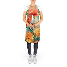 Load image into Gallery viewer, Chrysanthemums in Watercolor Apron – Artist-Designed Kitchen, BBQ &amp; Craft Apron