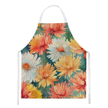 Load image into Gallery viewer, Chrysanthemums in Watercolor Apron – Artist-Designed Kitchen, BBQ &amp; Craft Apron