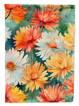 Load image into Gallery viewer, Chrysanthemums in Watercolor House Flag