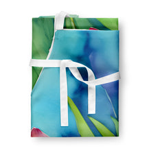 Load image into Gallery viewer, Orchids in Watercolor Apron – Artist-Designed Kitchen, BBQ &amp; Craft Apron