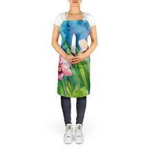Load image into Gallery viewer, Orchids in Watercolor Apron – Artist-Designed Kitchen, BBQ &amp; Craft Apron