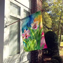 Load image into Gallery viewer, Orchids in Watercolor House Flag