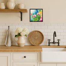 Load image into Gallery viewer, Orchids in Watercolor Framed Metal Print