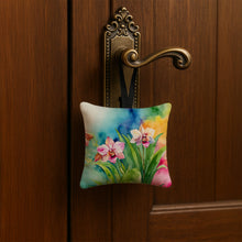 Load image into Gallery viewer, Orchids in Watercolor Hanging Square Fabric Ornament 3.5 × 3.5
