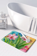 Load image into Gallery viewer, Orchids in Watercolor Memory Foam Kitchen Mat