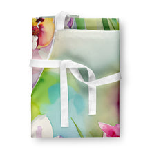 Load image into Gallery viewer, Orchids in Watercolor Apron – Artist-Designed Kitchen, BBQ &amp; Craft Apron