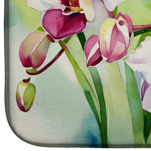 Load image into Gallery viewer, Orchids in Watercolor Dish Drying Mat