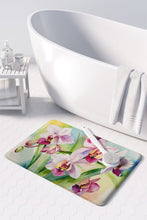Load image into Gallery viewer, Orchids in Watercolor Memory Foam Kitchen Mat