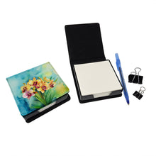 Load image into Gallery viewer, Orchids in Watercolor PU Leather Note Paper Holder