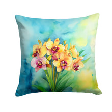 Load image into Gallery viewer, Orchids in Watercolor Throw Pillow