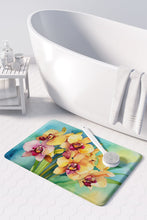 Load image into Gallery viewer, Orchids in Watercolor Memory Foam Kitchen Mat