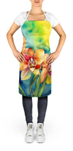 Load image into Gallery viewer, Orchids in Watercolor Apron – Artist-Designed Kitchen, BBQ &amp; Craft Apron