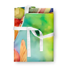 Load image into Gallery viewer, Orchids in Watercolor Apron – Artist-Designed Kitchen, BBQ &amp; Craft Apron