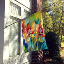 Load image into Gallery viewer, Orchids in Watercolor House Flag