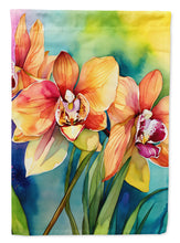 Load image into Gallery viewer, Orchids in Watercolor House Flag