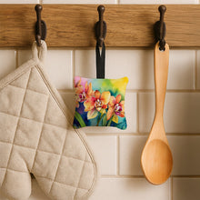 Load image into Gallery viewer, Orchids in Watercolor Hanging Square Fabric Ornament 3.5 × 3.5