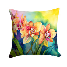 Load image into Gallery viewer, Orchids in Watercolor Throw Pillow
