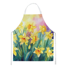 Load image into Gallery viewer, Daffodils in Watercolor Apron – Artist-Designed Kitchen, BBQ &amp; Craft Apron