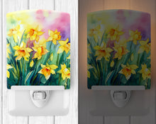 Load image into Gallery viewer, Daffodils in Watercolor Ceramic Night Light