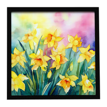 Load image into Gallery viewer, Daffodils in Watercolor Framed Metal Print