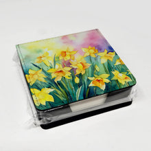 Load image into Gallery viewer, Daffodils in Watercolor PU Leather Note Paper Holder