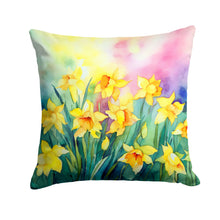 Load image into Gallery viewer, Daffodils in Watercolor Throw Pillow