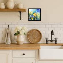 Load image into Gallery viewer, Daffodils in Watercolor Framed Metal Print