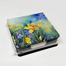 Load image into Gallery viewer, Daffodils in Watercolor PU Leather Note Paper Holder