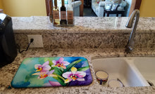 Load image into Gallery viewer, Orchids in Watercolor Dish Drying Mat