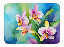 Load image into Gallery viewer, Orchids in Watercolor Memory Foam Kitchen Mat